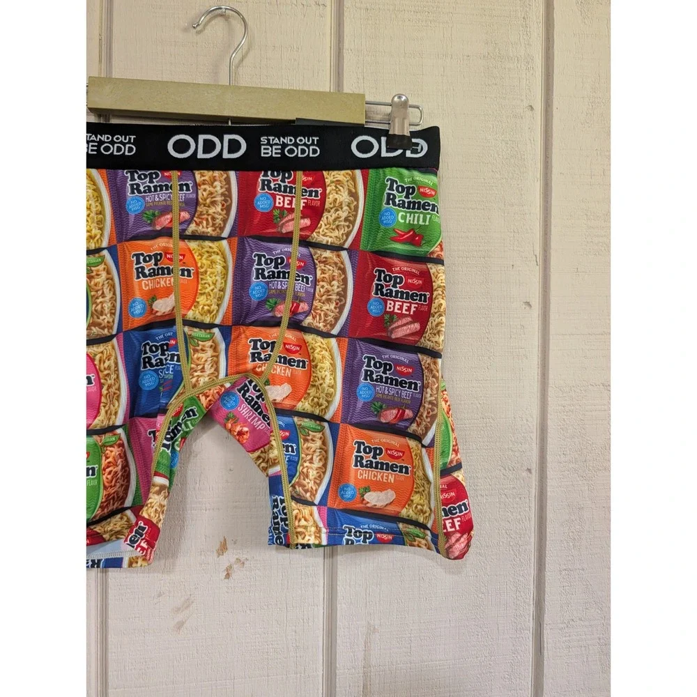 2pk ODD Sox Boxer Briefs Mens Large Cheech & Chong Top Ramen Novelty Underwear L